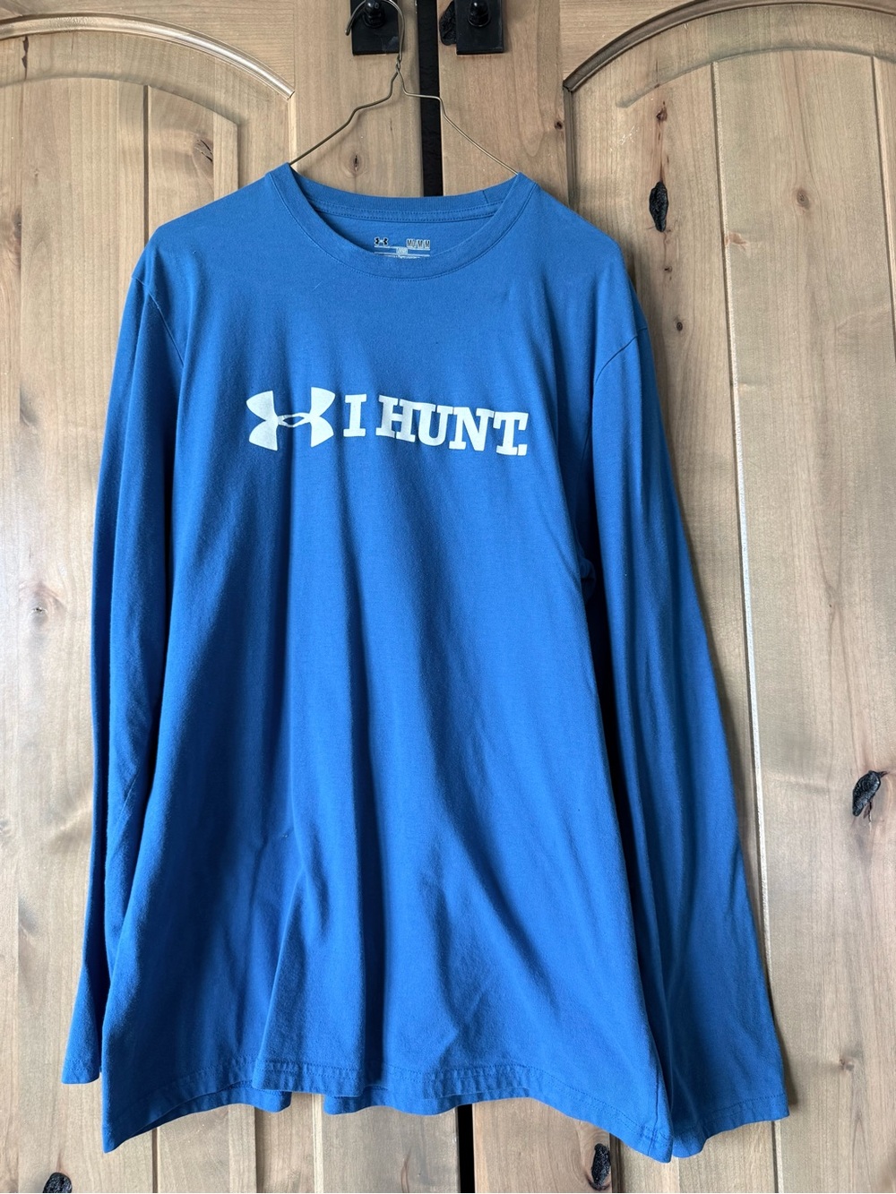 Under Armour Blue Long-Sleeve 'I HUNT.' Graphic Tee